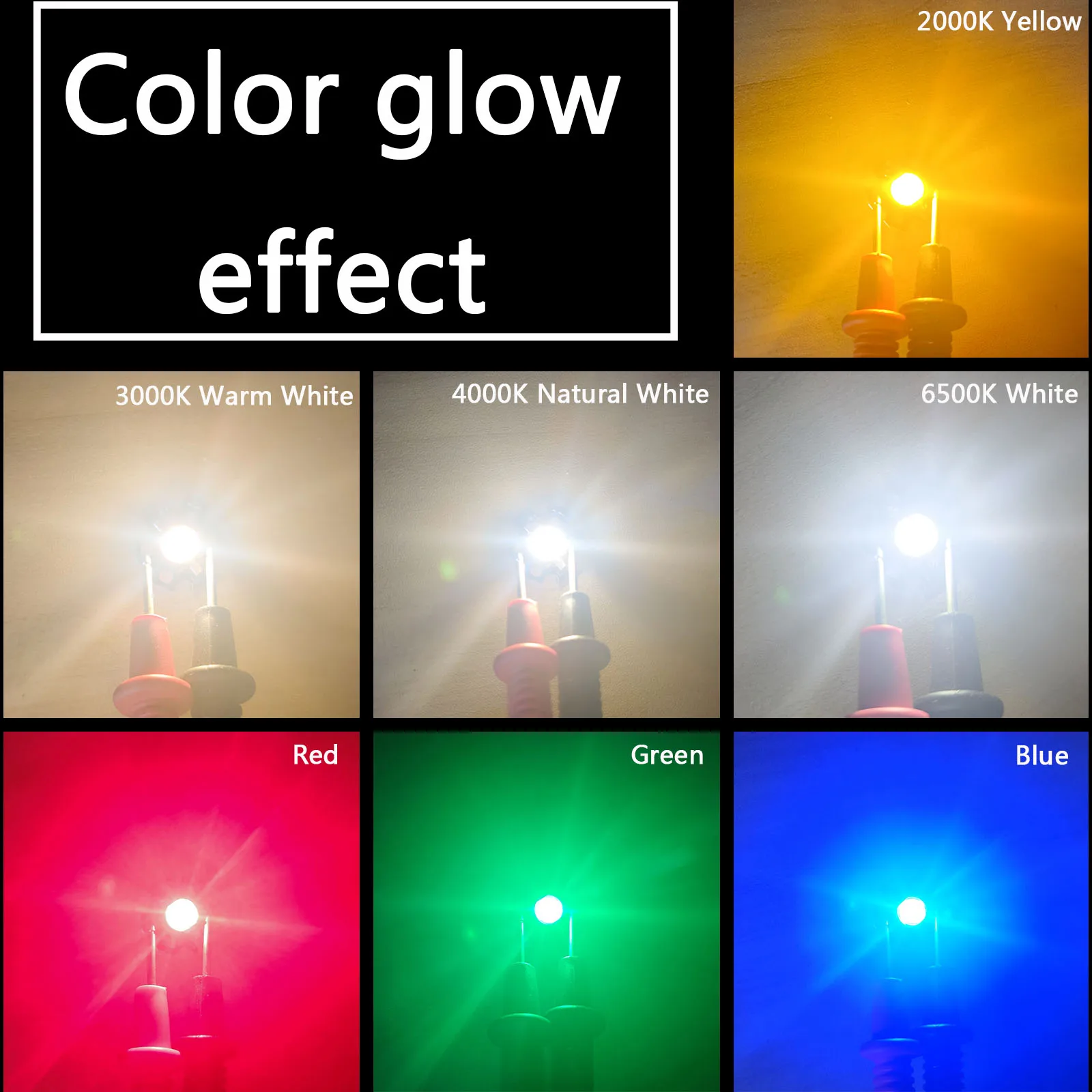 Diodo de grânulo da lâmpada LED de alta potência, branco, quente, branco, verde, azul, vermelho, Black Star, PCB para bulbo, holofotes, DIY, 20mm, 1W, 3W, 50 PCes