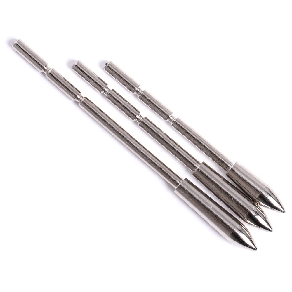 12pcs ID 3.2 mm  Archery Arrow Head Stainless Steel Insert Arrow Point 80-120 Grains for ID 3.2mm Shaft