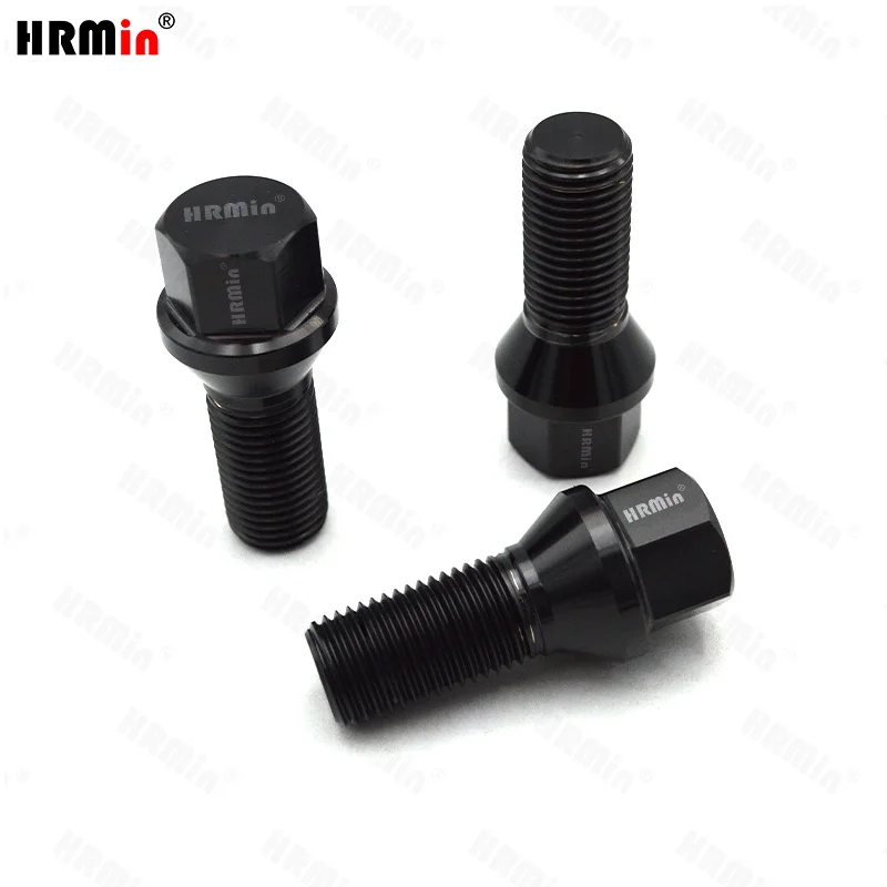 HRMin Factory supplied Gr5 M12x1.5x28-45mm Titanium Wheel Bolt For BMW Lotus racing car etc.