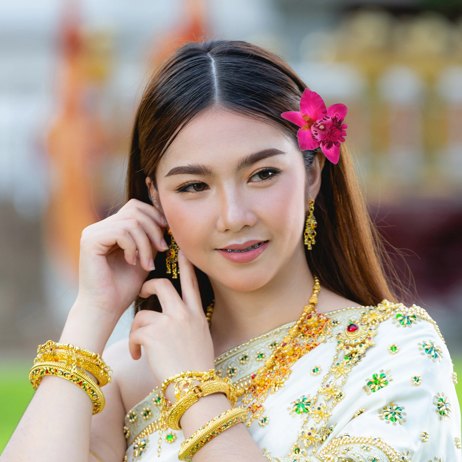 

20Pcs Colorful Head Flower Hairpins Fake Hibiscus Clips Hawaiian Style Beach Party Wedding Hair Accessories Barrettes