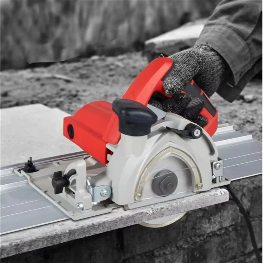 

125MM Brushless Electric Circular Saw With Guide Rail Marble Tile Cutting Tool 1400W Track Saw Power Cutting Tool