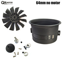 QX-Motor CW CCW EDF 64mm 12 Blades Ducted Fan No Motor For RC Jet Airplanes Toy Parts