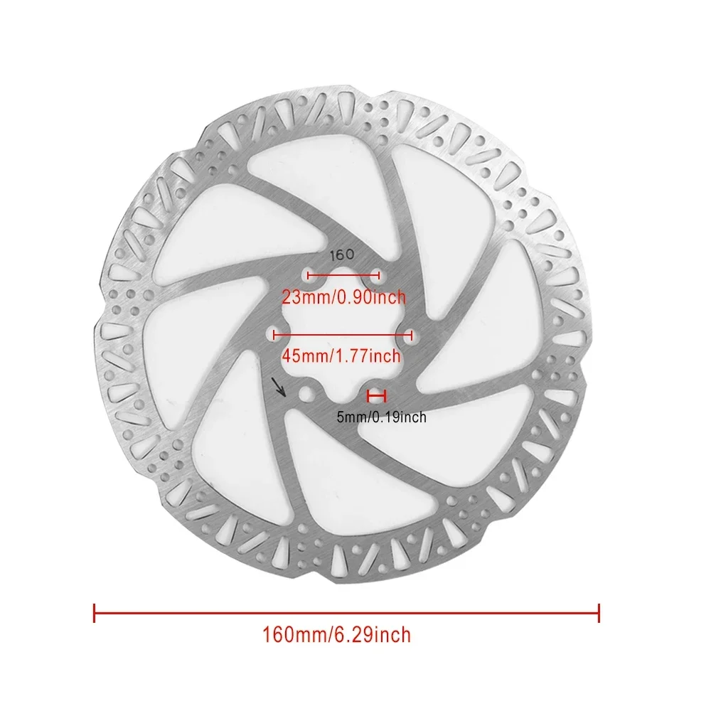 Teverun Fighter 11/11 + Blade GT/GT + II Kickscooter 브레이크 디스크 교체 부품 용 전기 스쿠터 160mm 브레이크 디스크