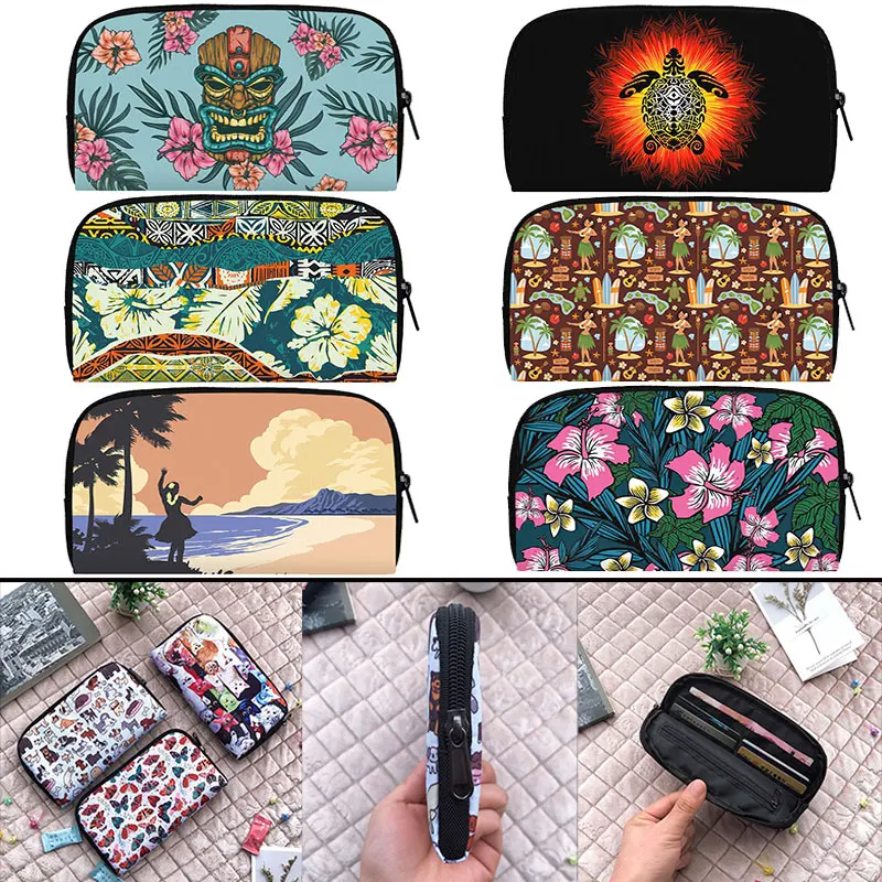 

Polynesian Traditional Tribal Pattern Wallet Hawaiian Turtle Purses ID Credit Card Earphone Holder Money Bag Women Long Wallets