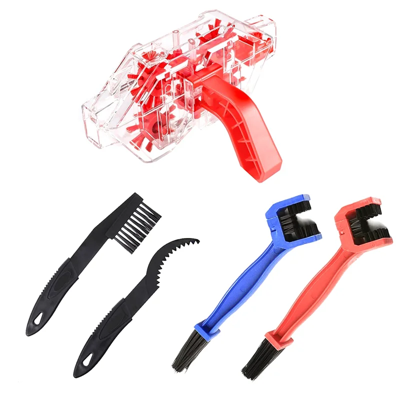 

XSXS-Bicycle Chain Cleaning Brush Set Steering Wheel Clean Wash Tool Cycling Chain Cleaner Tool Kit