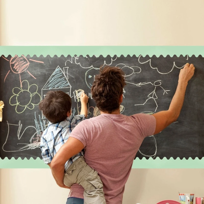 Gewellte Pinnwandbordüre, bunte Bordüren für Klassenzimmer, pastellfarbene Bordüre