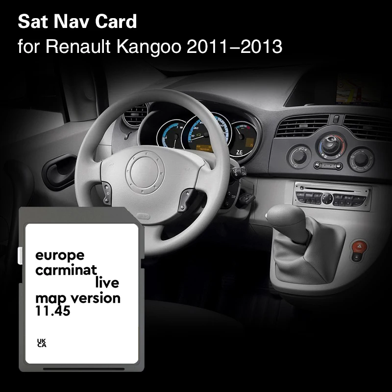 

Carminat Live 11.45 for Renault Kangoo 2011 2012 2013 Cover UK UA EU Sat Nav Navigation Car GPS Map SD Memory Card