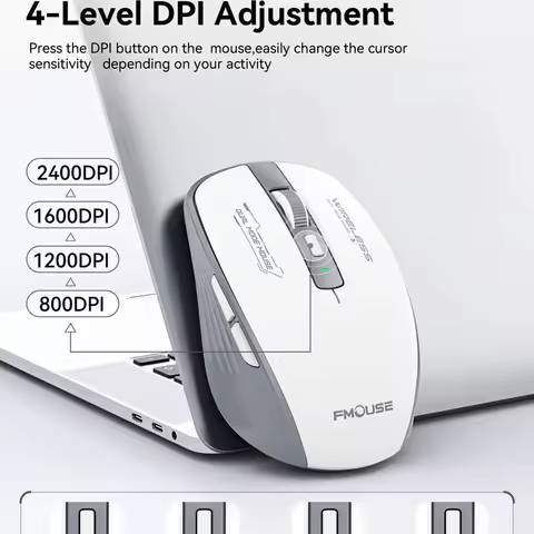 M303L Wireless Bluetooth Mouse 2.4G Dual-Mode 1600 DPI Silent Portable Tablet Laptop Office Mouse for PC Android iOS