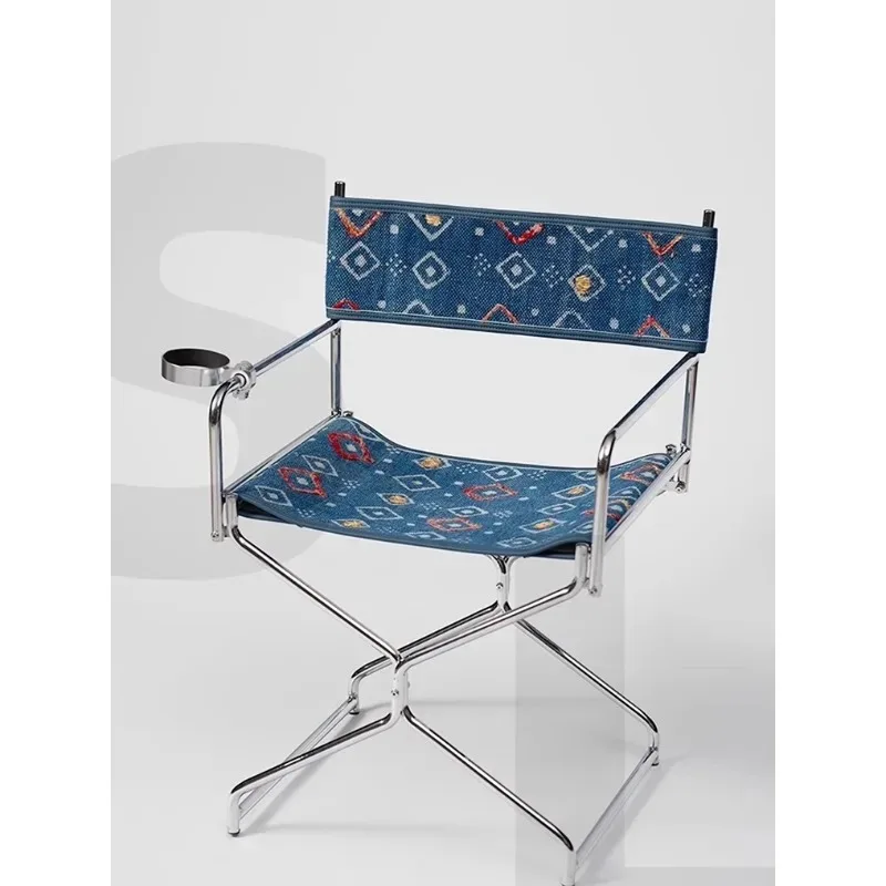 

Outdoor folding chair retro designer single portable chair