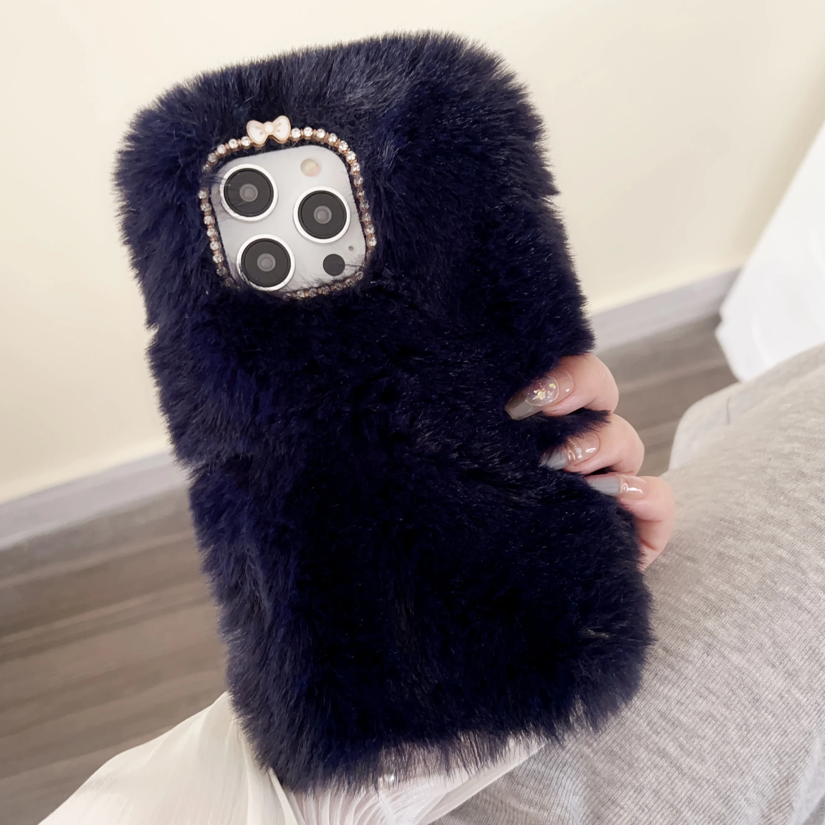 Phone Cases For Iphone 11 - Luxuriöse Flauschige Fell-Handyhülle für iPhone 6