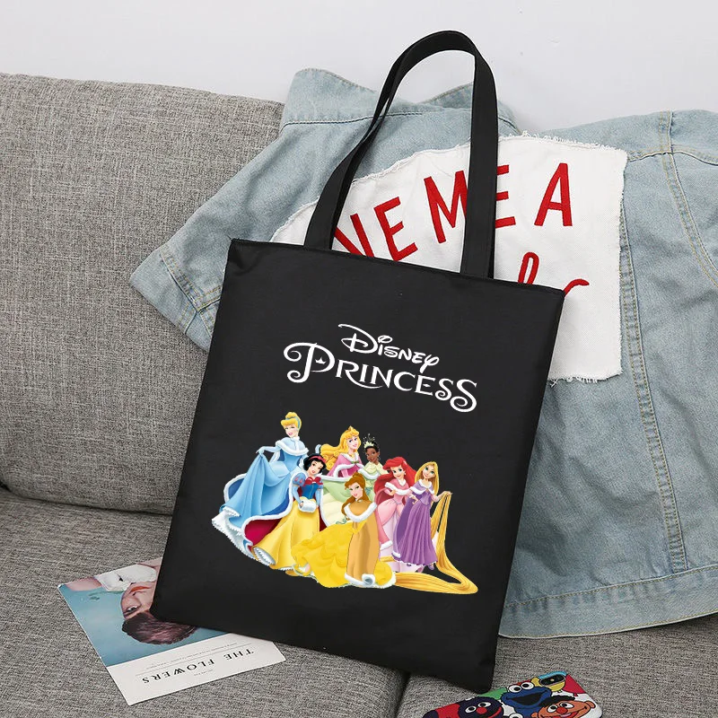 Disney Snow White Princess Men Women Shopper Bags Shopping Bag Tote Bag Shoulder Bag Canvas Bags Large Capacity College Handbag