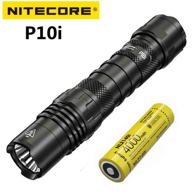 NITECORE P10i 1800 لومن مصباح يدوي تكتيكي فائق المدمجة لومينوس SST-40-W LED الشعلة Type-C قابلة للشحن مع بطارية 4000 مللي أمبير في الساعة #2