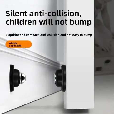 Silicone Anti-collision Magnetic Door Stopper Bedroom Door Study Door Buffer Door Suction No Punching Strong Bonding