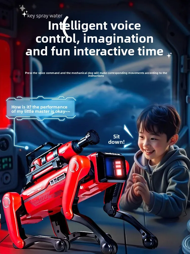リモコン AI 消防ロボット犬 水スプレーでプログラム可能 新年ギフト ハロウィンギフト 誕生日プレゼント