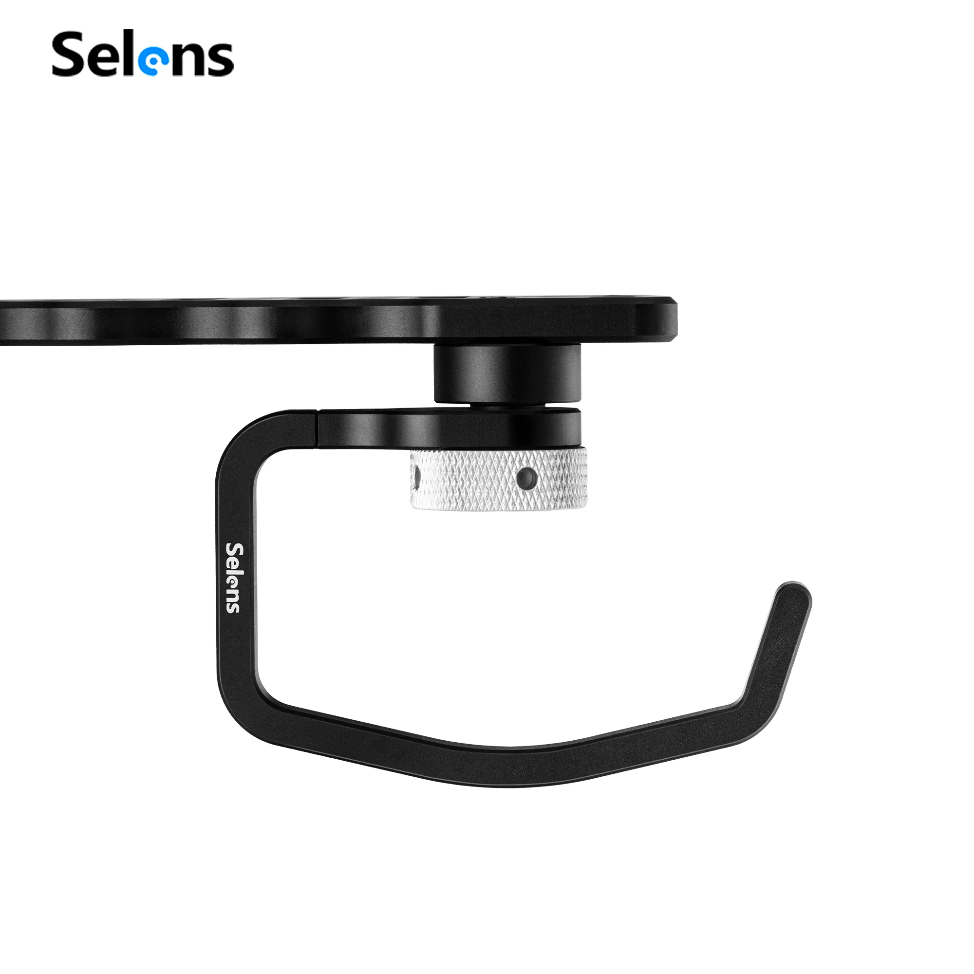 Selens Screw Hook with 1/4''-20 ,45° Detents & Locating Pin Professional Lock for Cart Workstation & Cheese Plates,Laptop Plate
