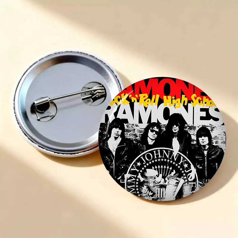 Punk Triads Rock Band R-Ramones 32/44/58MM Customizable Button Pins Cute Funny Creative Badge Jewelry Decor Gifts for Friends