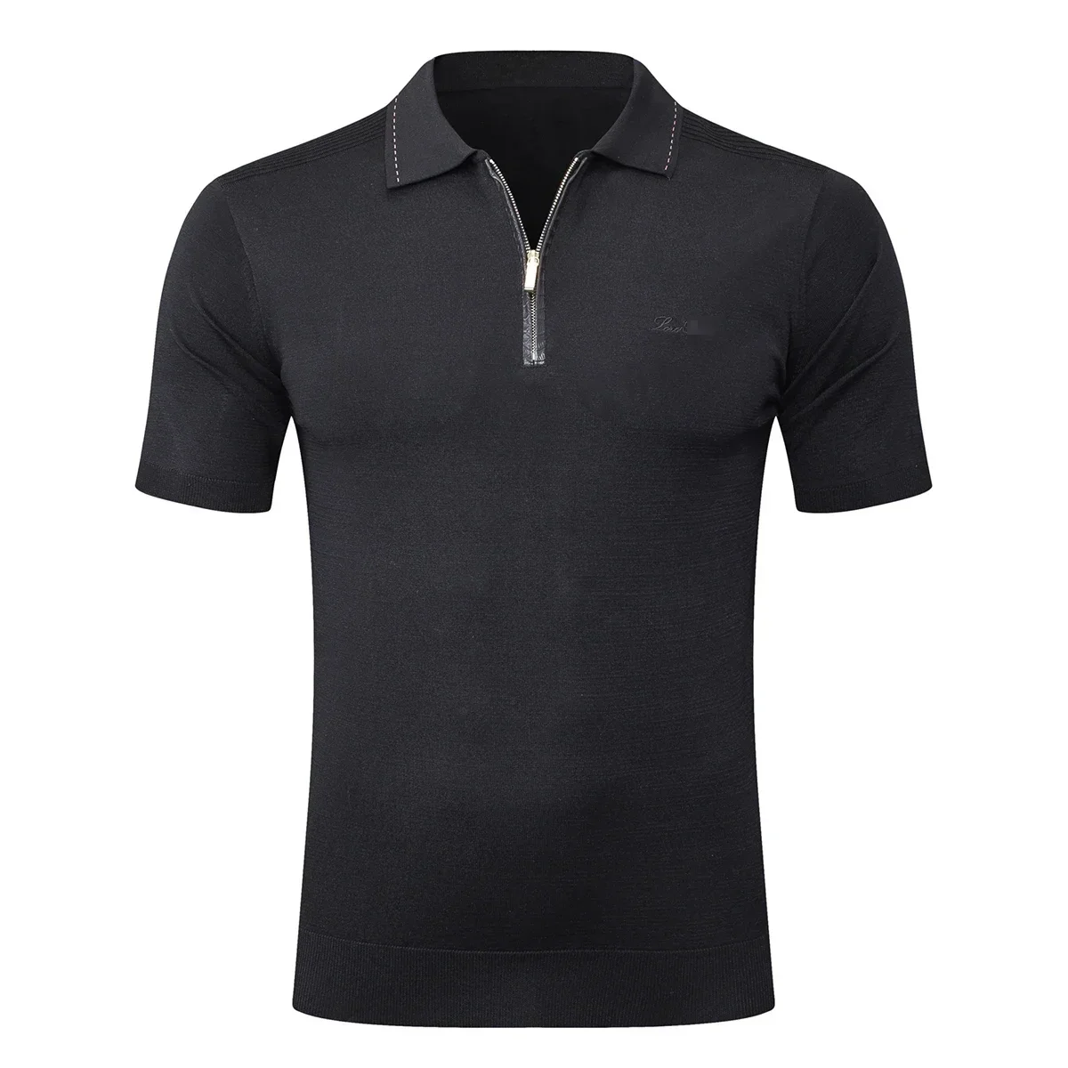 BILLIONAIRE BLSK CPRT polo shirt Silk Cowhide men 2025 New casual Straight elastic short sleeve thin outdoors big size M-5XL