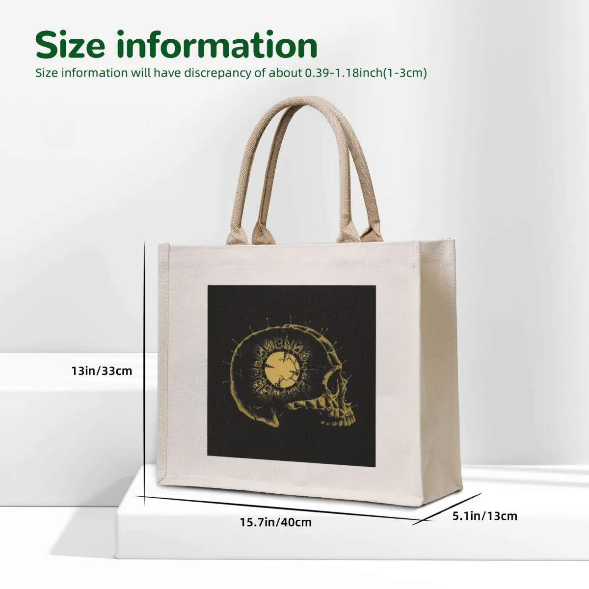 Lament Skull 3 Tote Bag Women bags free delivery bags tote bag canvas Lady bags