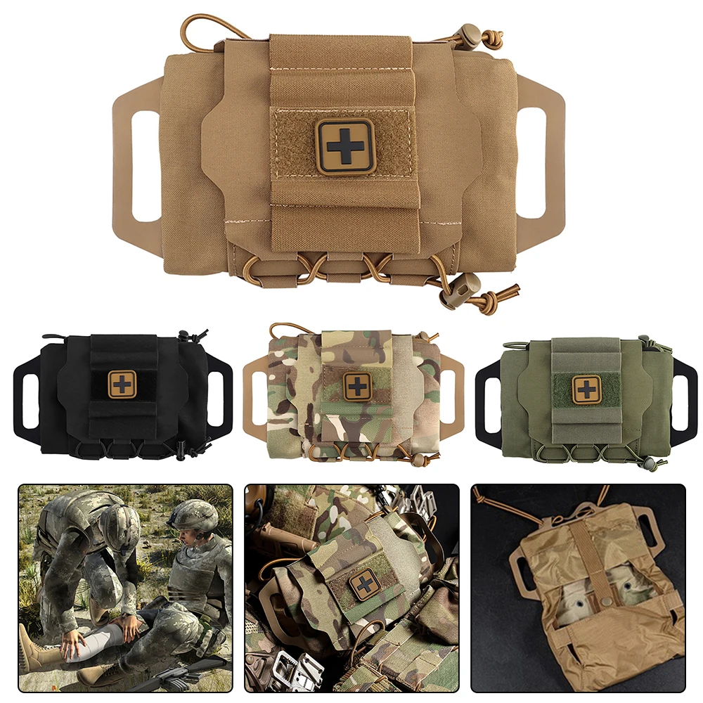 1000D Tactical Outdoor Pouch MOLLE Rapid Deployment First-aid Kit Survival Outdoor Hunting Emergency Bag Camping Medical Kit