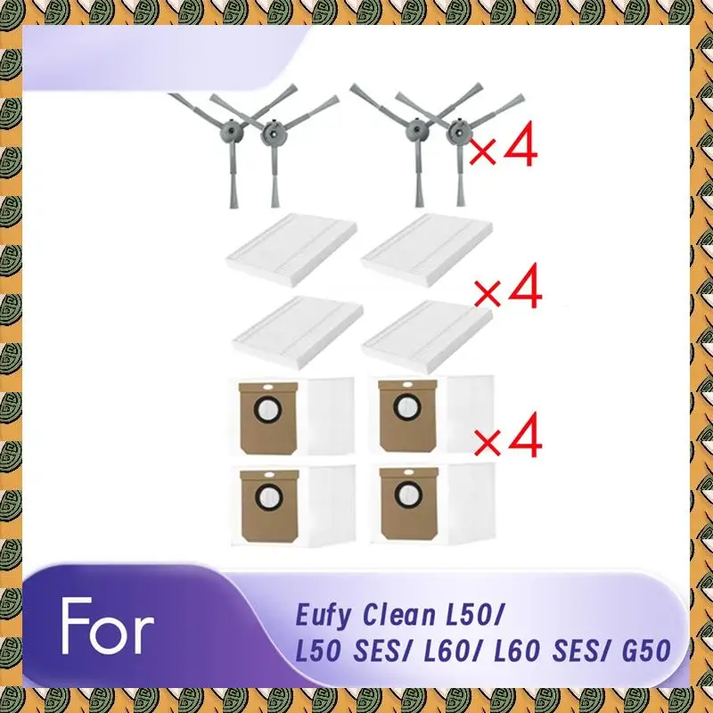 

A77I Brush Filter Dust Bag Cloth Cover Kit For Eufy Clean L50/ L50 SES/ L60/ L60 SES/ G50 Vacuum Cleaner Replacement