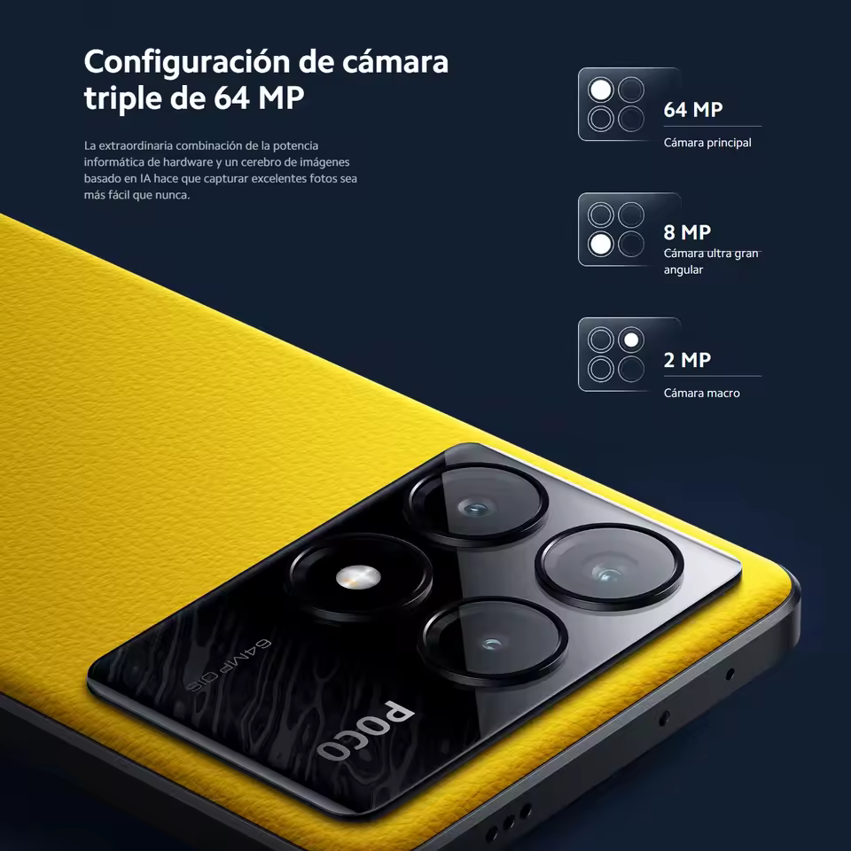 Xiaomi POCO X6 Pro 5G 8GB/256GB 12GB/512GB NFC EU Charger Global Version Teléfono móvil