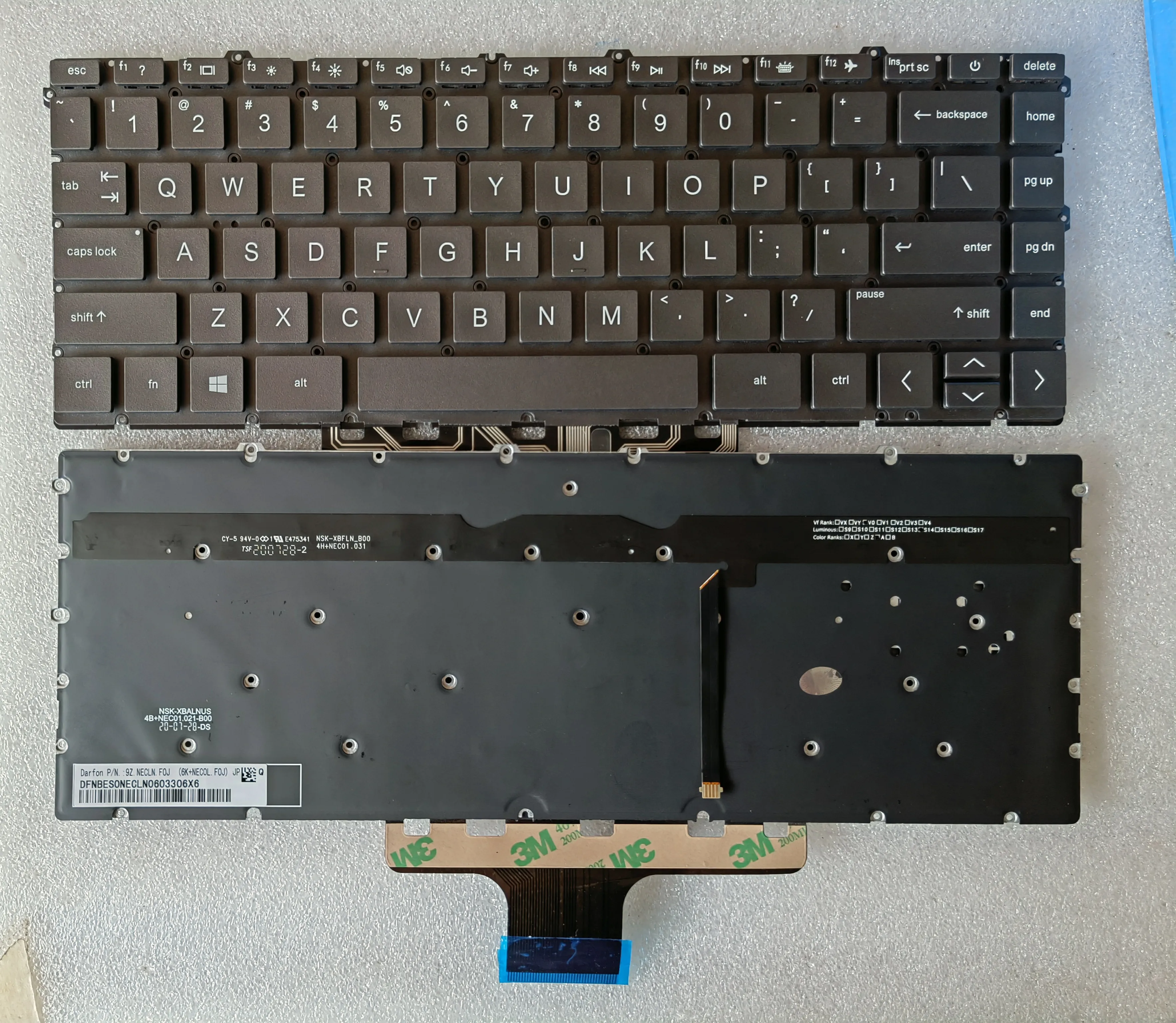 

For HP Pavilion X360 14-DV 14-DW 14M-DW TPN-I137 Q234 Q244 Keyboard Backlit US brown