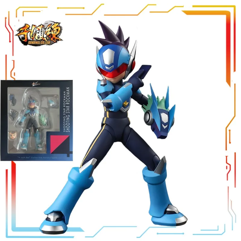 Duizend Waarde Praktijk Originele Afgewerkte Beweegbare Pop Serie Meteor Rockman Anime Action Figure Model Speelgoed Model Cadeaus voor Jongens