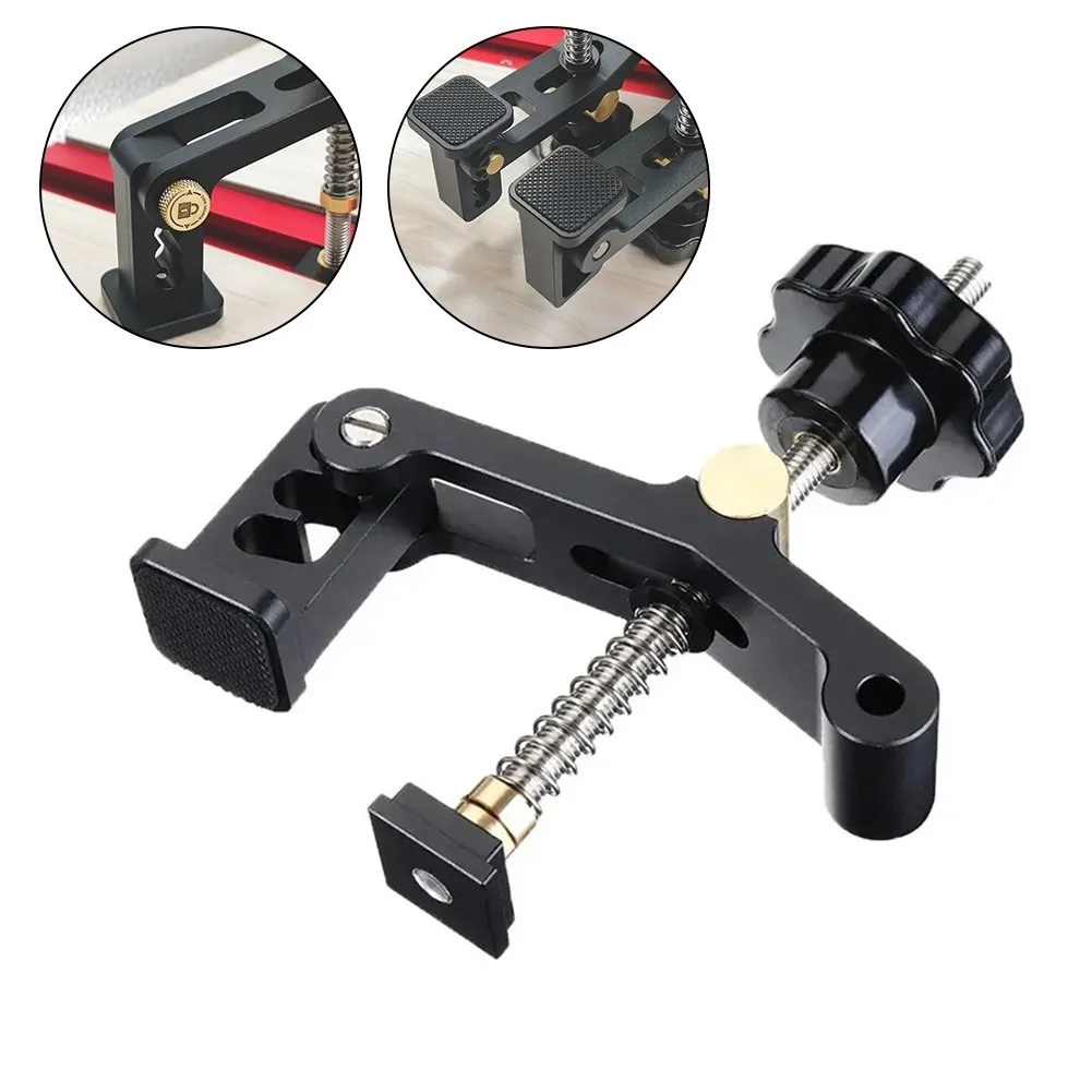 Woodworking Clamp for T-Track Tables Built with Aluminum Alloy and Brass for Performance and Precision Clamping