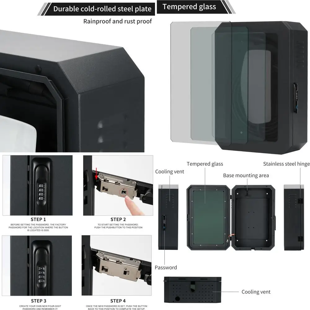 

Настенная зарядная станция, совместимая с Tesla Model Y 3 S X, аксессуары Gen 3, органайзер для внутреннего и наружного кабеля, водонепроницаемый пылезащитный