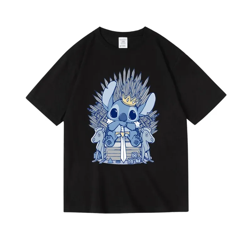 تي شيرت لطيف ستيتش ستار بيبي مطبوع برقبة دائرية قصيرة نصف كم للأولاد والبنات والأطفال صيفي مريح من القطن الخالص الناعم #6