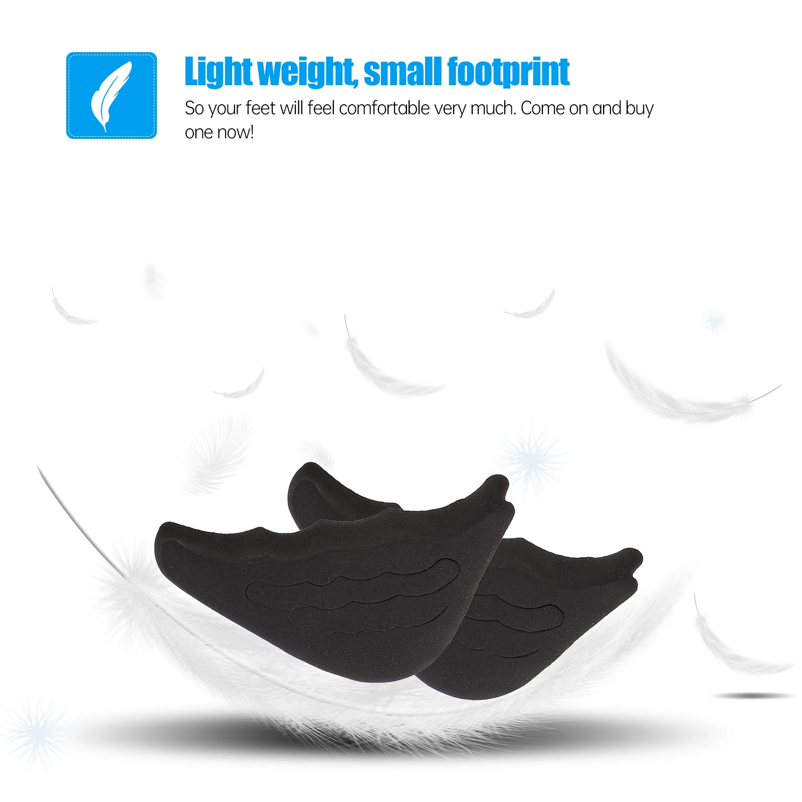 

6pcs Toe Pads High Heels Foot Care Tool Thickened Half Insole Inserts Forefoot Pads Shoe Accessories Men for Running