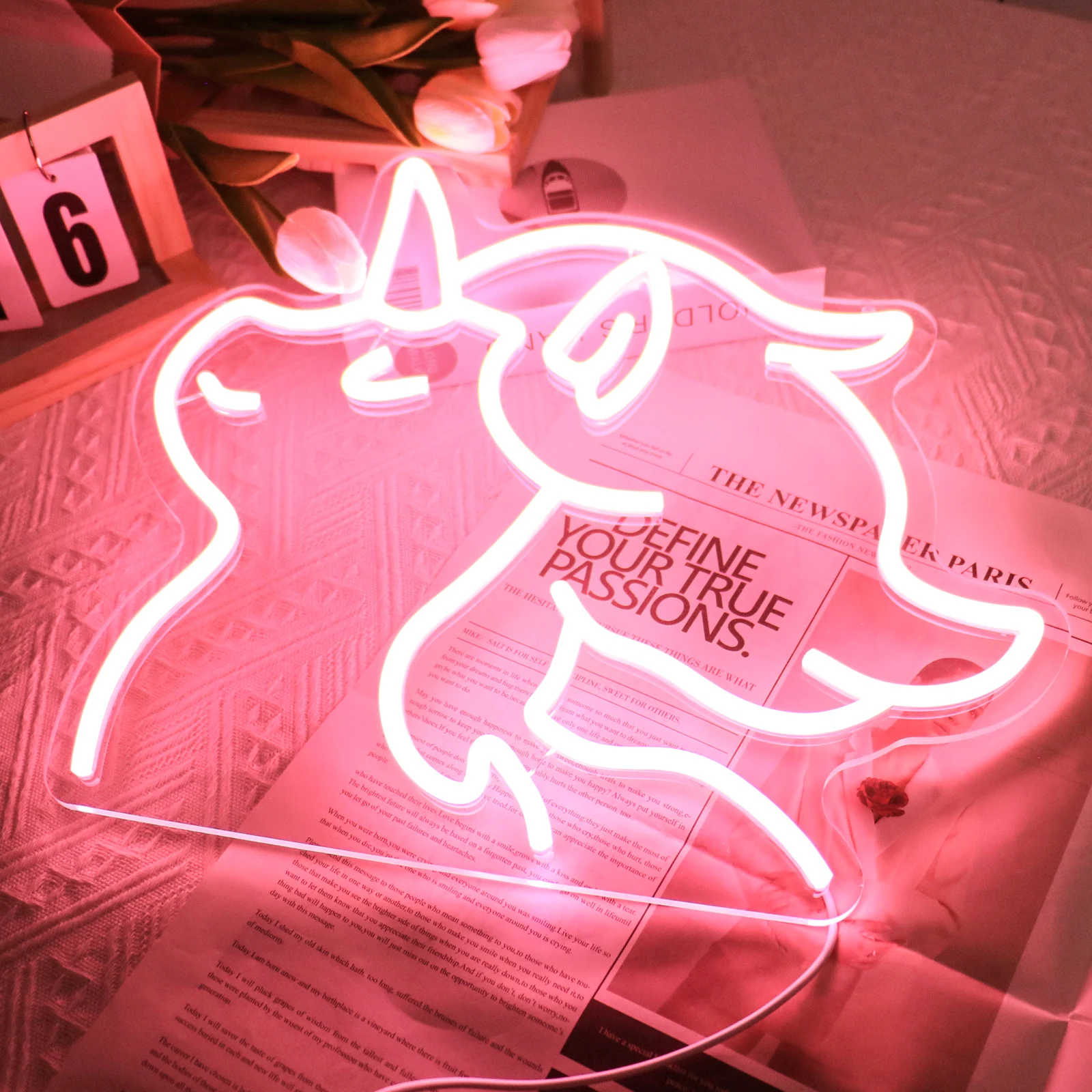 UponRay Unicorn Neon Sign for Wall Decor USB Powered Anime Neon Light for Girl Bedroom Decor, Gift for Her Night Light