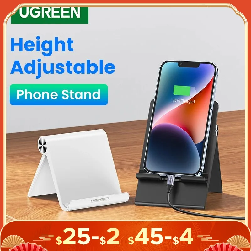 UGREEN Phone Holder Stand Moblie Phone Support For iPhone 16 15 ProMax Xiaomi Samsung Tablet Holder Desk Cell Phone Holder Stand