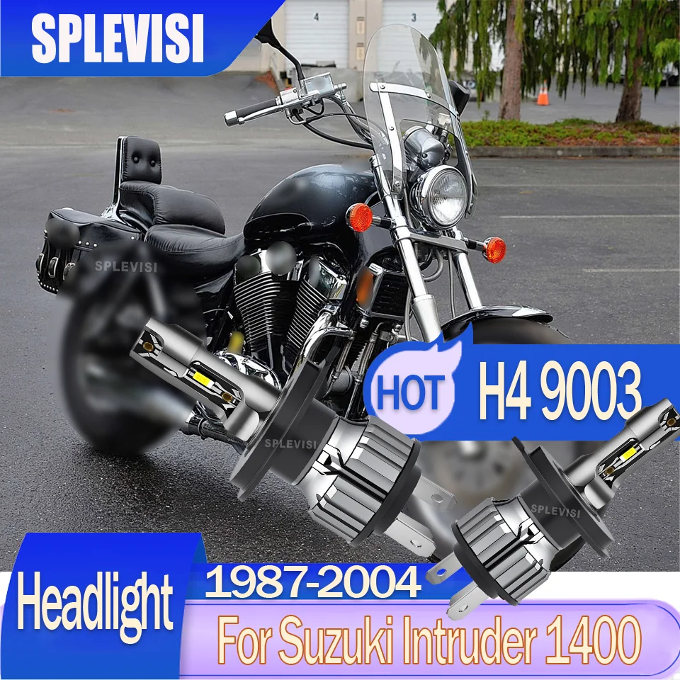 led H4 9003 Secure Installation IP68 motorcycle Headlight For Suzuki Intruder 1400 1987 1988 1989 1990 1991 1992 1993 1994-2004