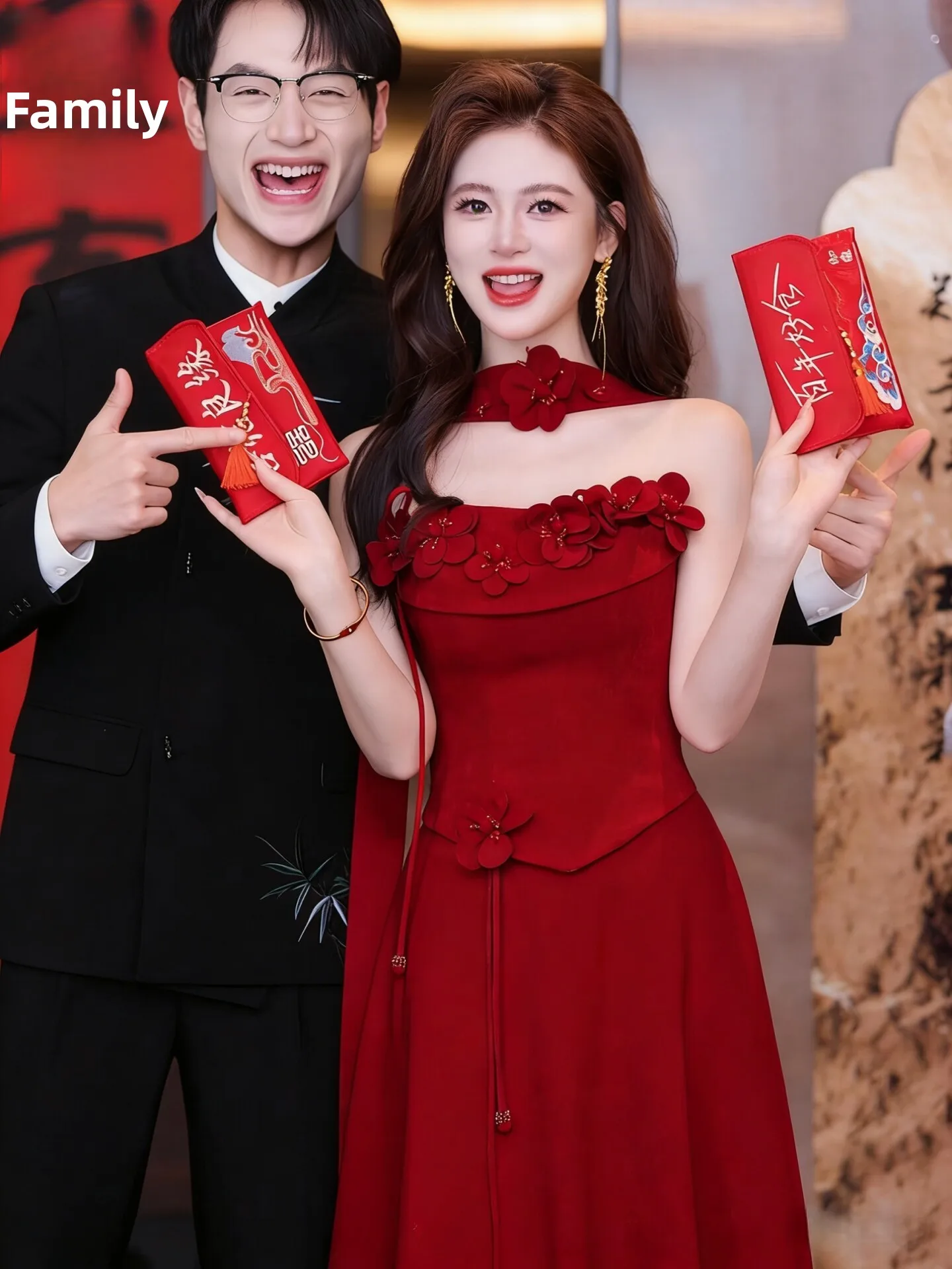 

Red Wedding Dress Chinese Style New Bride Sleeveless Long Gown Luxury Sensation Engagement Ceremony Women's Fashionable Robe
