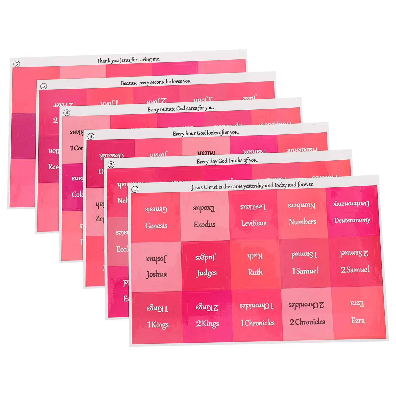 6 أوراق علامات تبويب شهرية مقاومة للماء، علامات صفحة لاصقة، ملصقات ملصقات لقراءة دفتر الملاحظات المخططية #6