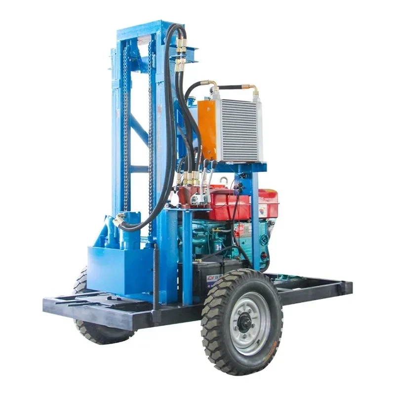 Diepe 300m Waterput Boren Rig Boorgat Machine Crawler Gemonteerde Hydraulische Mini Samll Boor Rig Hot