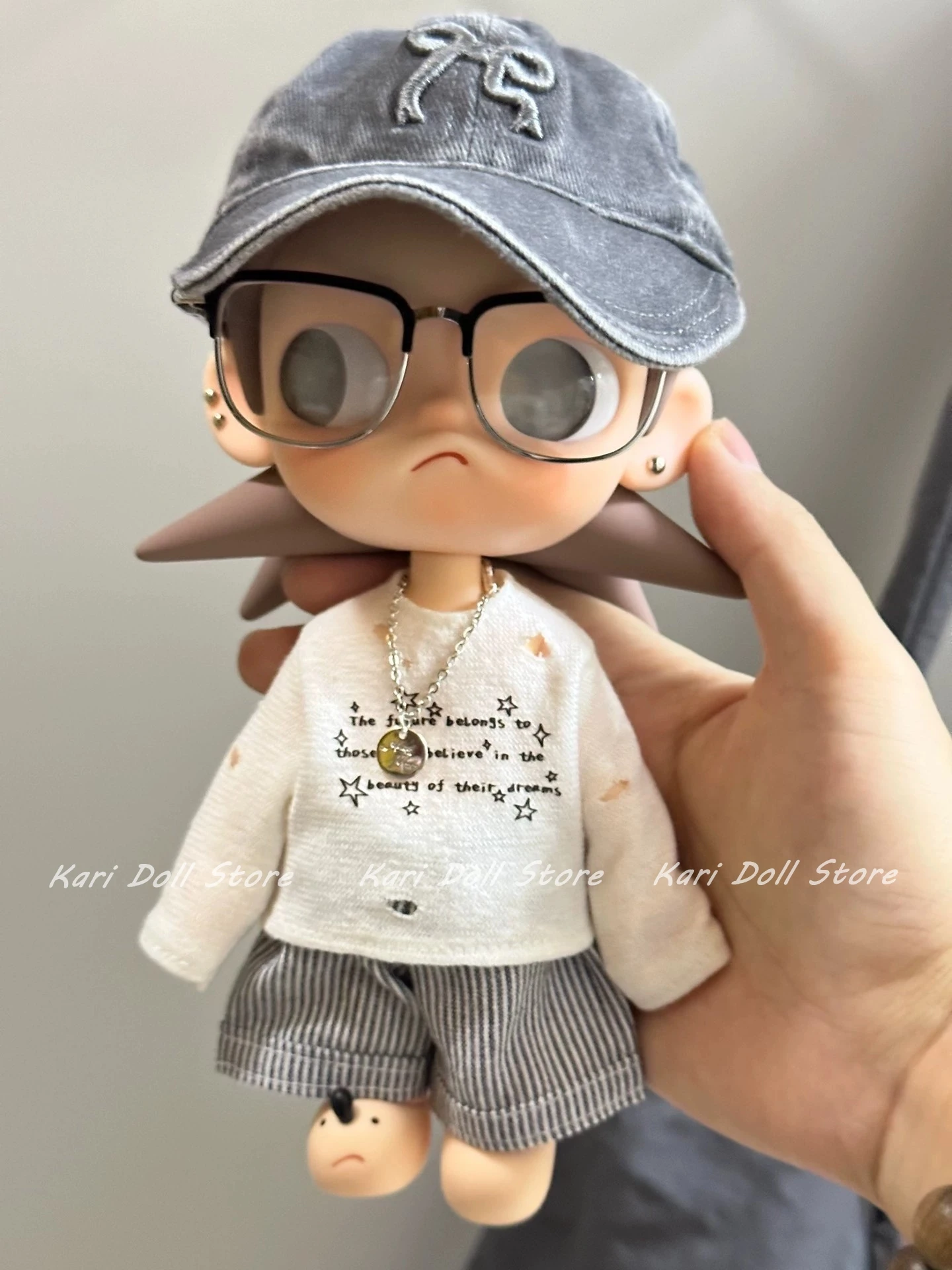 

Kari Store Платье ручной работы Одежда для Zsiga 1l8 аксессуары Кукла 8-точечная фигурка Рваный льняной мини-комплект юбка