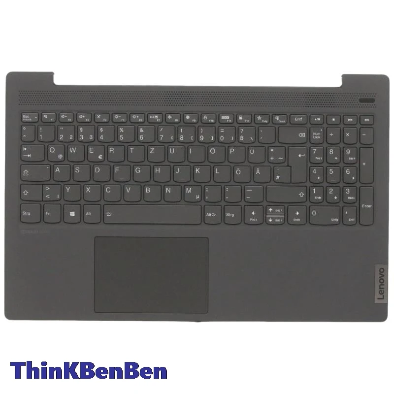 DE German Graphite Grey Keyboard Upper Case Palmrest Shell Cover For Lenovo Ideapad 5 15 ITL05 IIL05 ALC05 ARE05 5CB0X56183