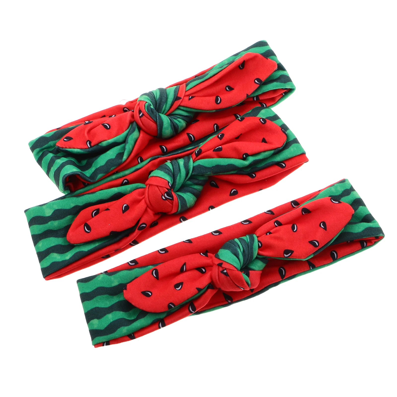

3 Pcs Baby Girl Watermelon Hairbands Children Toddler Elastic Headbands Cute Bow Kids Accessories Lightweight