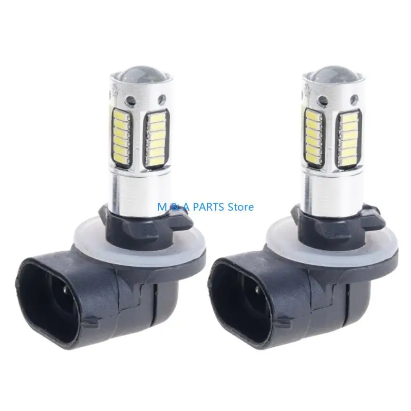 U1JF 1 Pair Car Fog Lights 889 898 881 4014 30SMD Fog Lamps Headlamp Daytime Running
