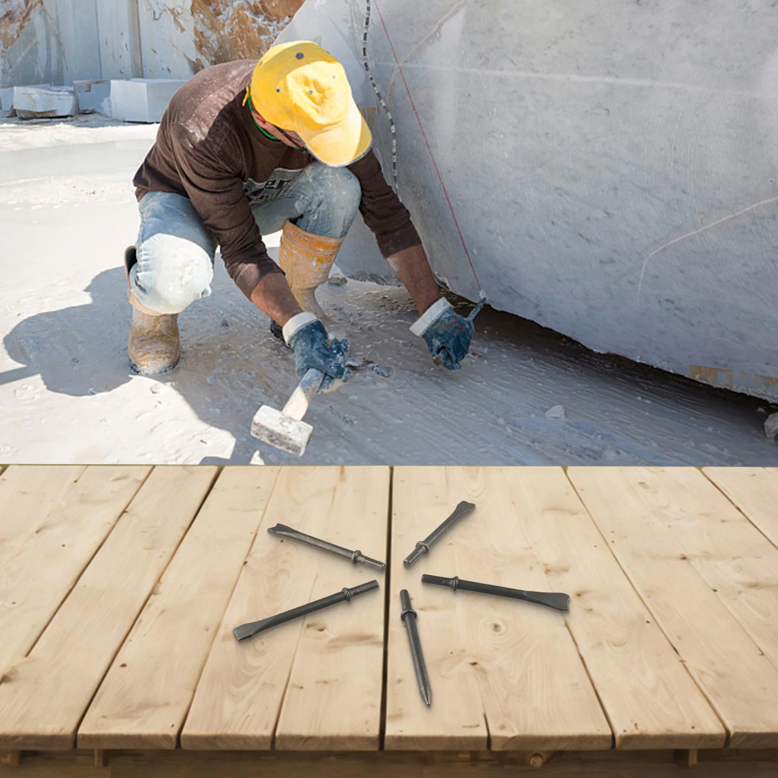 

Пневматический молоток, сверхмощное долото 175*20 мм, долото с перевернутым треугольником, противоскользящая конструкция, несколько форм долота, общее строительство