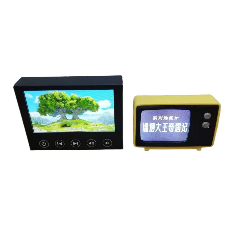 

Rechargeable widescreen LCD with mini kitchen storage