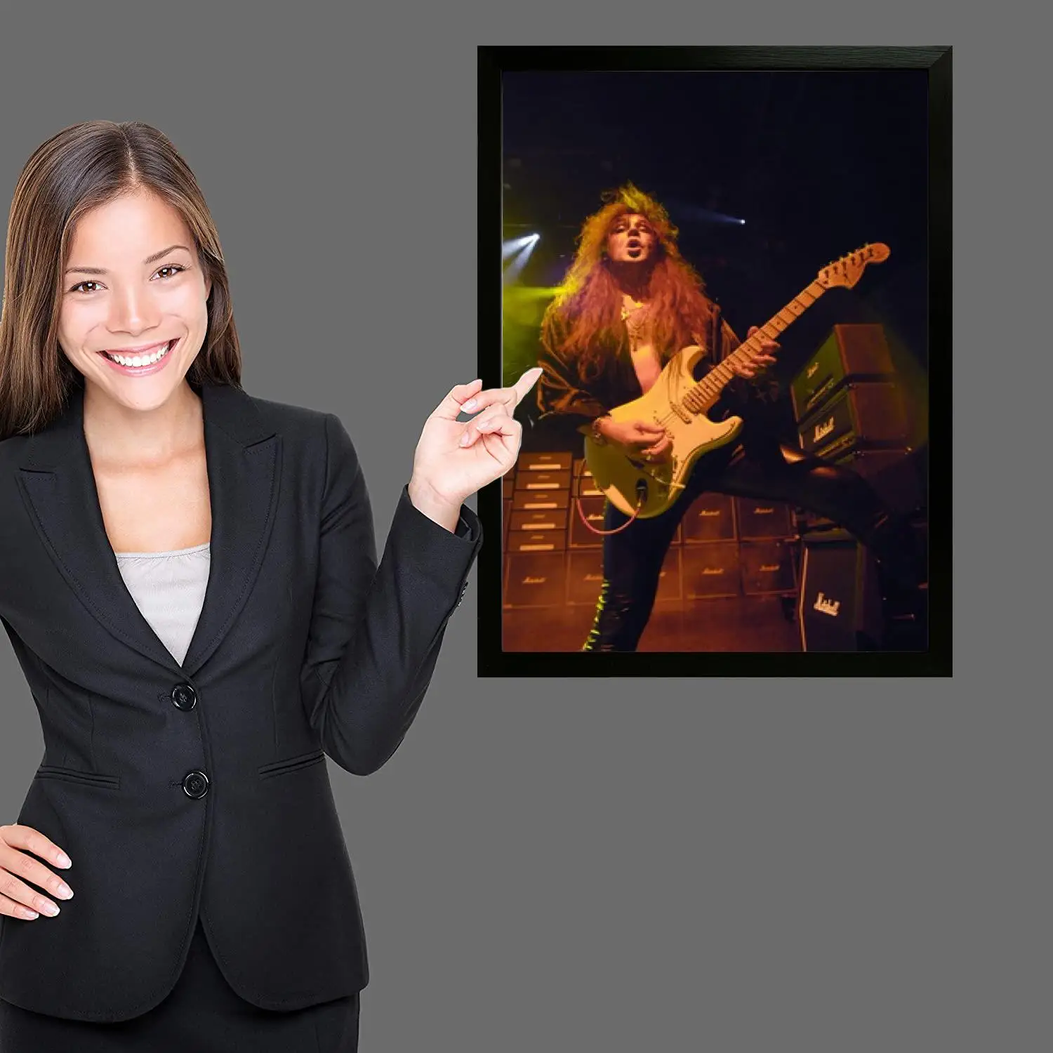 yngwie malmsteen Gitaris Kanvas Seni Poster dan Seni Dinding, Cetak Gambar, Dekorasi Kamar Tidur Keluarga Modern, Poster