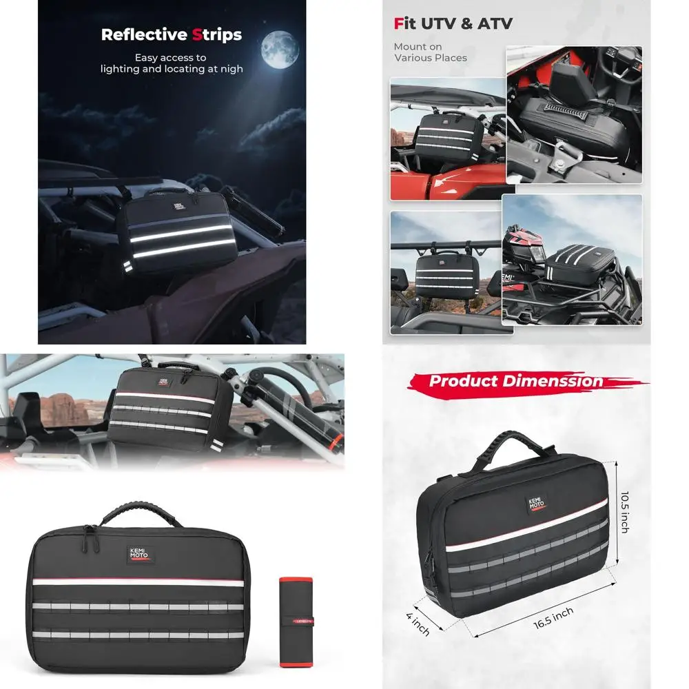 

Drive Belt Bag Tool Bag, Fit UTV ATV, TPU Fabric Large Capacity Water-Resistant, Store And Protect Belts And Tools