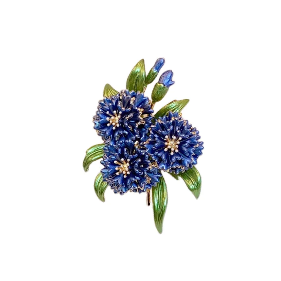 

Fashion light luxury purple hydrangea flower brooch high-end women's exquisite suit coat accessories