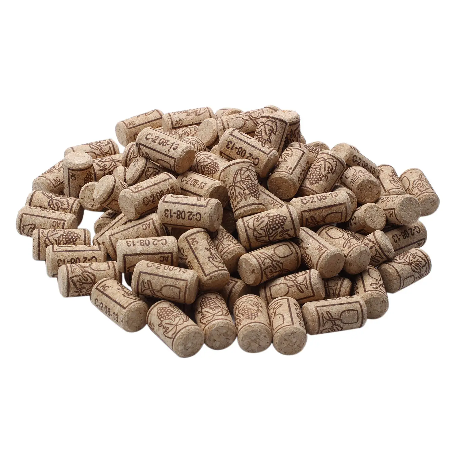 A02M-100Pcs Wine Cork Reusable Creative Functional Portable Sealing Wine Cork Wine Bottle Cover For Bottles Wine