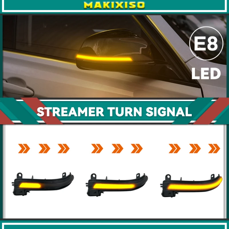 Black LED Dynamic Turn Signal Light Side Mirror Flashing Light for BMW 1 2 3 4 X1 M Series F20 F30 F31 F32 F33 F34 F36 E84 i3