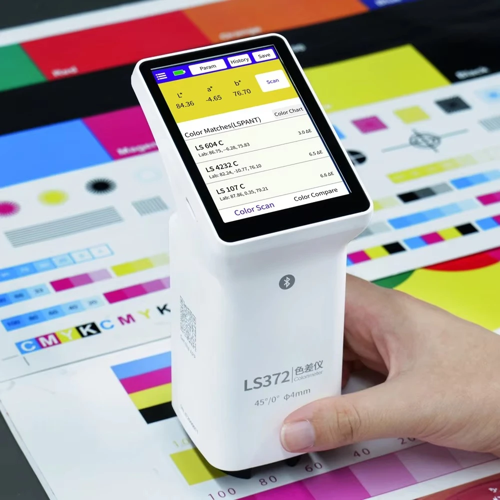 

LS372 Premium Color Spectrometer 45/0 4mm Aperture for Printing Paper Packaging Industry Color Analysis