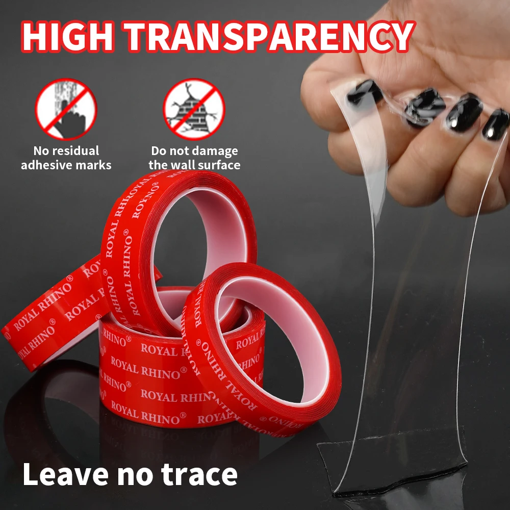 

Strong Car Special Clear Double Sided Tape Heavy Duty Acrylic Foam Adhesive Sticker for Auto Rear Spoiler Household Accessories